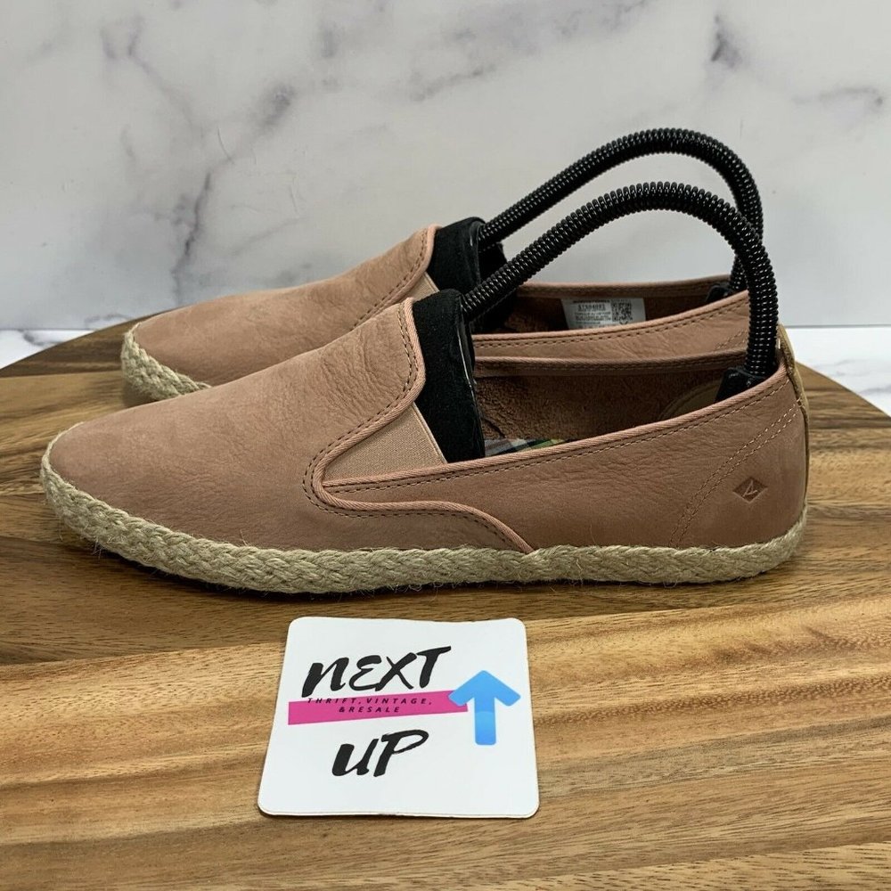 Sperry Sailor Twin Gore Blush Jute Slip On Sneaker 9